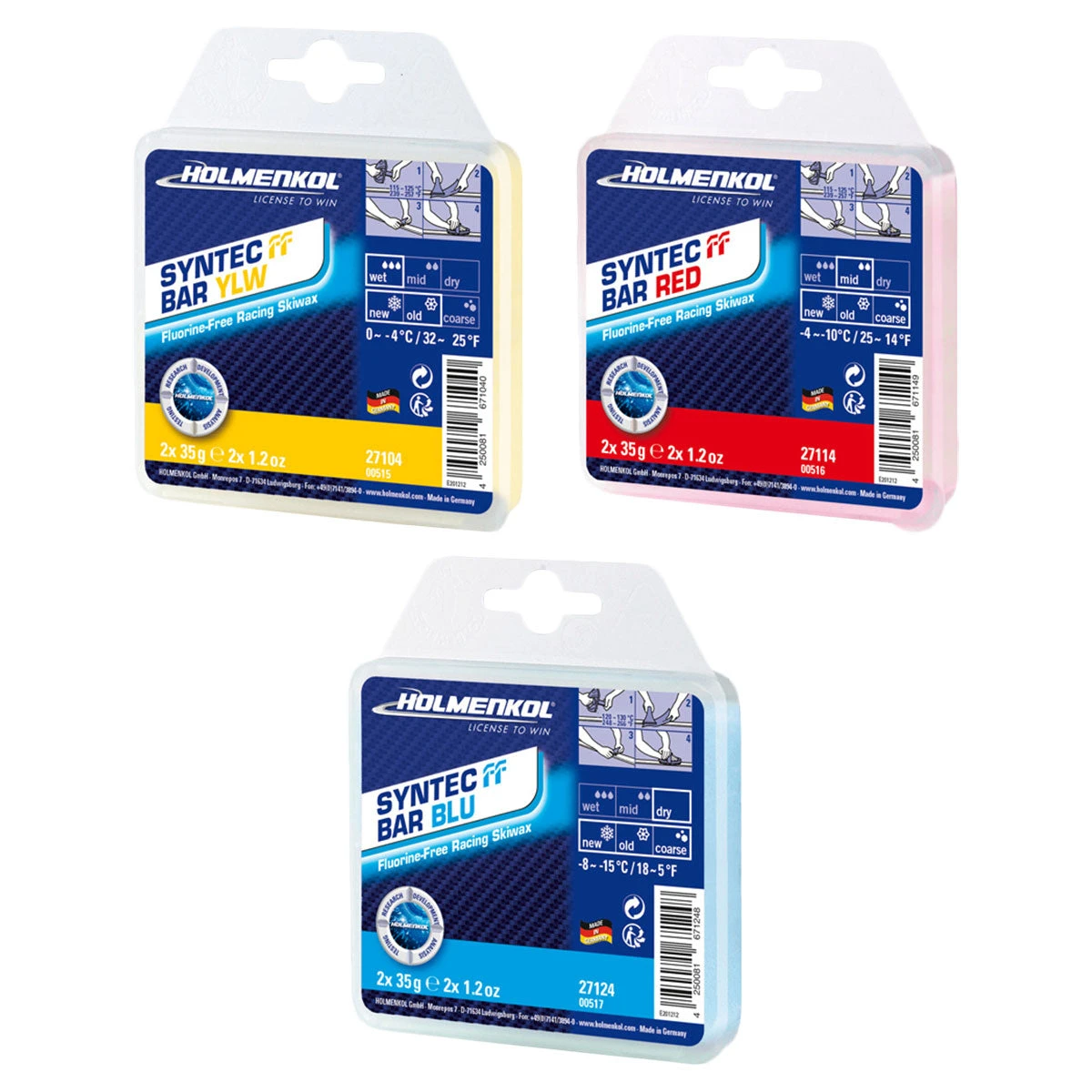 Holmenkol Syntec FF Race Wax 3 Holmenkol Syntec FF Race Wax